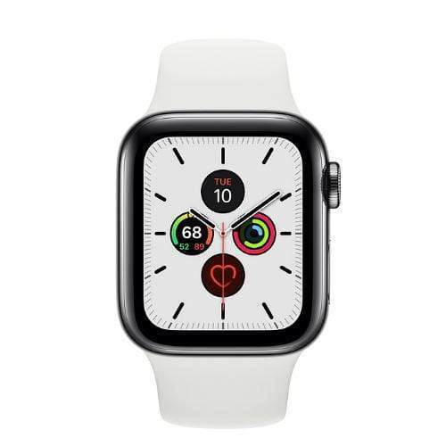 Buy Apple Watch Series 5, GPS+Cellular 44mm Space White Stainless